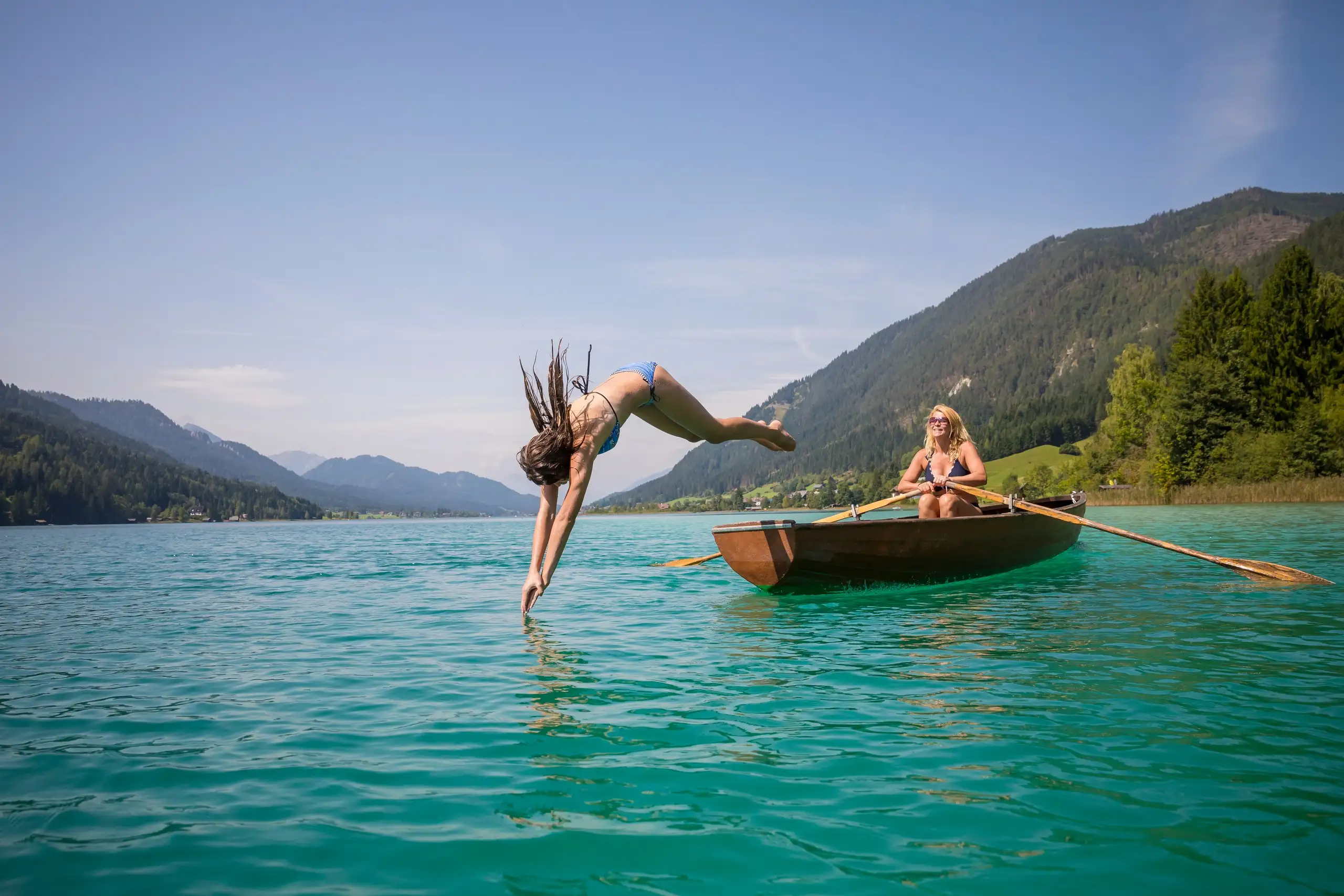 Haus Birke - Ferienwohnungen am Weissensee mit hauseigenem Badestrand